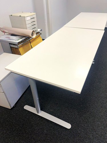 Büroschreibtisch weiß mit - weiß,