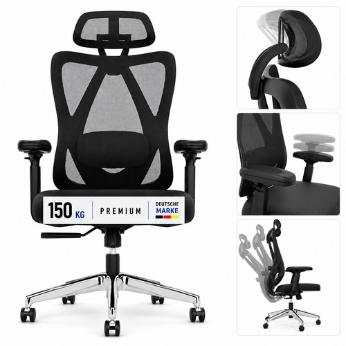 Bürostuhl ergonomisch 150 - , kg